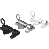 Aluminum Alloy Black/Gray/white Window Gate Security Pull Ring Spring Bounce Door Bolt Automatic Latch Lock Black Grey Window