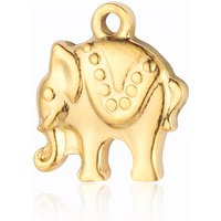 5pcs/Lot Stainless Steel Elephant Fox DIY Bracelet Charms Seahorse Conch Heart Star Necklace Pendants Women Heart Dancer Jewelry