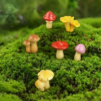 Moss Micro Landscape Creative Simulation Jungle Mushroom Bonsai Gardening DIY Landscape Decoration Accessories Small Ornaments