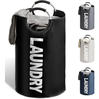 Oxford Fabric Dirty Clothes Basket Large-capacity Household Foldable Laundry Basket Storage Bag for Laundry Room Dorm