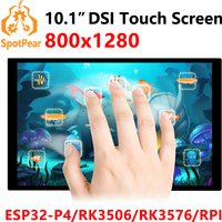 Raspberry Pi 10.1 inch DSI MIPI LCD TouchScreen Display 10.1inch 800x1280 For Luckfox Lyra RK3506/ESP32-P4/Luckfox Omni3576