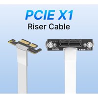 PCIE X1 Riser Cable 90 Degree Right Angle 100MM PCI Express X1 To X1 Extender Plug & play For PCIE WiFi Card/PCIE Adapter