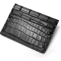 2022 New Designer Crocodile Leather Men's Card Wallet Business Genuine Leather Man Card Holder High Grade Male Card Bag 50