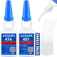 LOOLIFL 20ml 401/406 Mocny klej uniwersalny, szybkoschnący klej do żywicy, ceramiki, metalu, szkła