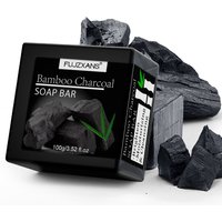 Bamboo Charcoal Soap Bar Deep Cleansing for Oily Light Beige,Moisturizing & Brightening Face & Body Bar For Women
