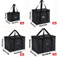 1Pc 28-70L Insulated Thermal Cooler Bag Drink Storage Large Chilled Bags Tin Foil Lunch Foods Lunch Box Multiple Capacities NEW