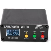 120W SWR Digital Power Standing Meter 1.8-54MHz Shortwave Meter FM AM SSB Modes Power Meter Support SWR/Power