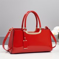 Women Bright Leather Handbags Ladies Large Tote Bag Female Square Shoulder Bags Bolsas Femininas Sac New Fashion Crossbody Bags