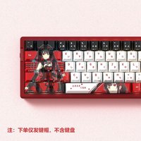 74 Keys Tokisaki Kurumi Keycaps PBT Keycaps Dye Sub Cherry Anime Keycap Japanese for 61 65 68 Mechanical Keyboard Wooting 60HE