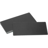 6/12Pcs Blank Engraved Metal Name Plates Laser Strong Adhesive Nameplate Anodized Aluminium Custom Blank Plates Bussness Cards