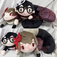 New U Shaped Neck Pillow Persona 5 Ren Amamiya Goro Akechi Anime Peripheral Warm Soft Pillow For Student Dormitory Travel