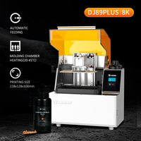 Dental 3D Printer DJ89 PLUS Equipment 405nm 8K LCD Impresora Automatic Feeding Sculpting of Model Details 3D Printer Machice