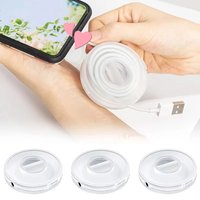 1/2/3PCS Rotatable Cable Winder Box Portable Round USB Data Cord Cable Organizer Headphone Charging Line Management Storage Box