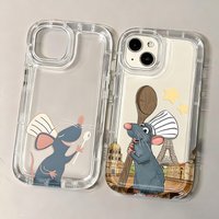 Cartoon R-Ratatouilles Phone Case for iPhone 17 17e 16e 16 15 14 13 12 11 ProMax 7 8 Plus X XR XSMax Airbag Anti Fall Back Cover