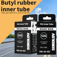 AliExpress NONE Super Light Gravel Road Mtb Bike Inner Tubes, TPU Bike Inner Tube 700C X 30-45C, Road Bicycle Tire Tubes 45 65mm Valve Length