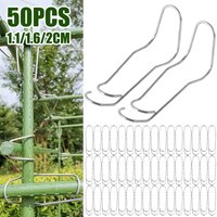 50Pcs Plant Trellis Connecting Buckles Climbing Pipe Support Fixing Tool Reusable Fixing Clamp for Garden Plant Connector