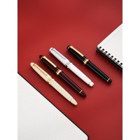 Original Sailor 1219 1221 1222 9096 14K Gold Fountain Pen Profit Ivory White Torpedo Gold Nib Flat top Japan