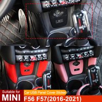 For MINI ONE Cooper S JCW F56 F57 Car USB Panel Decorative Cover Plastic Sticker Interior Modification Accessories