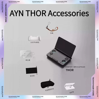 AYN THOR Double-screen Clamshell Handheld Accessories Protective Case Storage Bag Lanyard Soft Bag For AYN THOR Custom