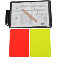 1PC 2PCS 3PCS Football Red And Yellow Card Set Referee Tool With Leather Wallet And Pencil Recording Paper Warning and Cards