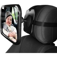 Rétroviseur de siège arrière de voiture large réglable, siège de bébé/enfant, moniteur de sécurité, appui-tête, style intérieur de voiture de haute qualité
