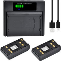 Universal Battery for JVC BN-V11U BN-V12U BN-V20U;Panasonic HHR-V20A/1B PV-BP15 PV-BP17 VW-VBS1;Sony NP-30 NP-33 NP-55H NP-66H