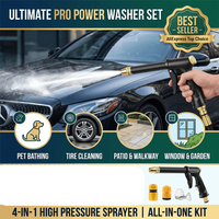 High Pressure Expandable Outdoor Garden Hose with Spray Gun Car Wash Watering Flexible Cleaning Magic Water Hose