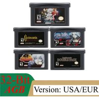 Game Cartridge 32 Bit Game Console Memory Card Asia of Sorrow Dissonance for GBASP NDSL Castlevania Series Video GBA Game