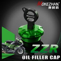 Motorcycle Accessories Anti theft Engine Oil Filler Cap Cover For Kawasaki ZZR 250 400 600 1100 1100D 1200 1400 ZZR1400 ZZR1100