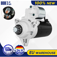 BDELI Anlasser für VW Transporter IV T4 1990-2003, 12V 1,8kW 10T, Ersatz 438077, 0986016990, 02B911023D, 02B911023J, passend für VW Transporter Bus Kasten California