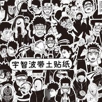 70/75/110pcs Black White NARUTO Anime Stickers Cool Cartoon Graffiti Decals DIY Phone Skateboard Suitcase Waterproof Sticker