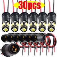 Light T5 T10 W5W Bulb Socket LED Adapter Connector for Automotive Accessory Car and Motorcycle Instrument Panel Lights