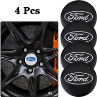 4pcs Car Wheel Stickers 56mm Auto Center Hub Cap Decal For Ford ST Line Focus Mustang Fiesta Puma Ranger Kuga MK7 MAX F150 Monde