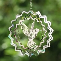 Bird Repellent Pendant Garden Bird Deterrent Stainless Steel Reflective Wind Spinners Outdoor Garden Decor Sparkly for Women