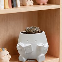 4-in-1 3D printed flowerpots: pen organizer too. Perfect for succulents or money plants. Ideal Mother's Day gift! 🌱✍️