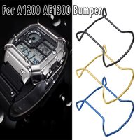 1200 Watch Case For CASIO GSHOCK AE1200 AE1300 Small Square Men Metal Modified Stainless steel Anti-Collision Bumper Accessories