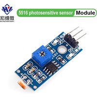 Photosensitive Sensor Module 3Pin 3.3V-5V Photoresistor Light Detection Resistance Module Photo Resistor for Arduino