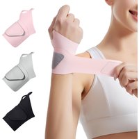 1pc Adjustable Wrist Strap Sports Wrist Support Brace Black Weightlifting Wristband For Men & Women Tennis Gym