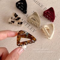 Fashion French Acetate Small Hair Claw Clips For Thin Hair Women Half Up Back Head Shark Clip Elegant Summer Hair Accessories