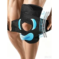 AliExpress NONE Adjustable Knee Support Brace with Side Stabilizers & V-Straps,Meniscus Stabilizing Knee Wrap, Sports Basketball Running Cycling