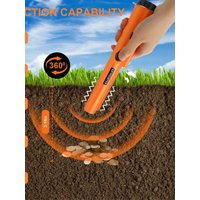 Treasure Hunter GP Pointer Professional Handheld Metal Detector Finder Pinpointer Pinpointing Waterproof 360 Side Scan