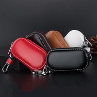 Leather Car Key Wallets Men Key Holder Housekeeper Keys Organizer Women Keychain Covers Zipper Key Case Bag Unisex Pouch Purse