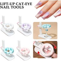 Automatic Cat Eye Nail Magnet Tool Adjustable Lifting Stand Rotating French Manicure Glass Bead Suction Magnet For Beginners