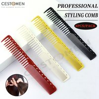 4Pcs/Set Pro Stylist Tapered Comb Heat Resistant Women Smooth Hair Combs Barbershop Hair Cutting Comb For Men Hair Styling Tools