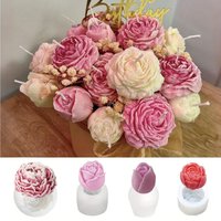 4Floral Silicone Mold Set - Peony、Rose、Tulip and rosebud design,ApplicableDIYCandle Making、Resin crafts and handmade floral proj