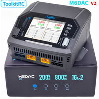 ToolkitRC M6DAC V2 Intelligent Fast Charger LiPo LiHV 1-6S Battery Charger For RC Car Models FPV Drone