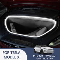 beusfirts FOR TESLA MODEL X Rear Trunk LED Light Bar Strips Trunk Interior Decorative Lamp Strip Luggage Atmosphere Light