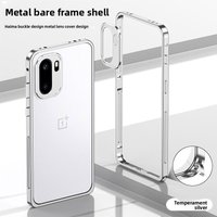 For OnePlus 15R ACE6 ACE6T Case, Simple Aluminum Alloy Frame Skin-Friendly Anti-Drop Cover for OnePlus 15 R Funda