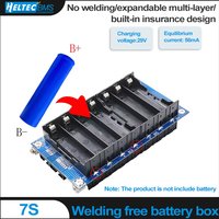 24V 29V 7S 40A Power Wall 18650 Battery Pack 7S BMS Li-ion Lithium 18650 Battery Holder BMS PCB DIY Ebike Battery 7S Battery Box