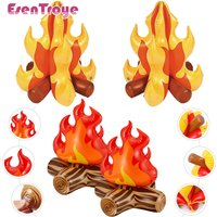 Artificial Campfire 3D Flame Balloons for Kids Boys Girls Fireman Birthday Party Favors Halloween Indoor Outdoor Decoration Toys